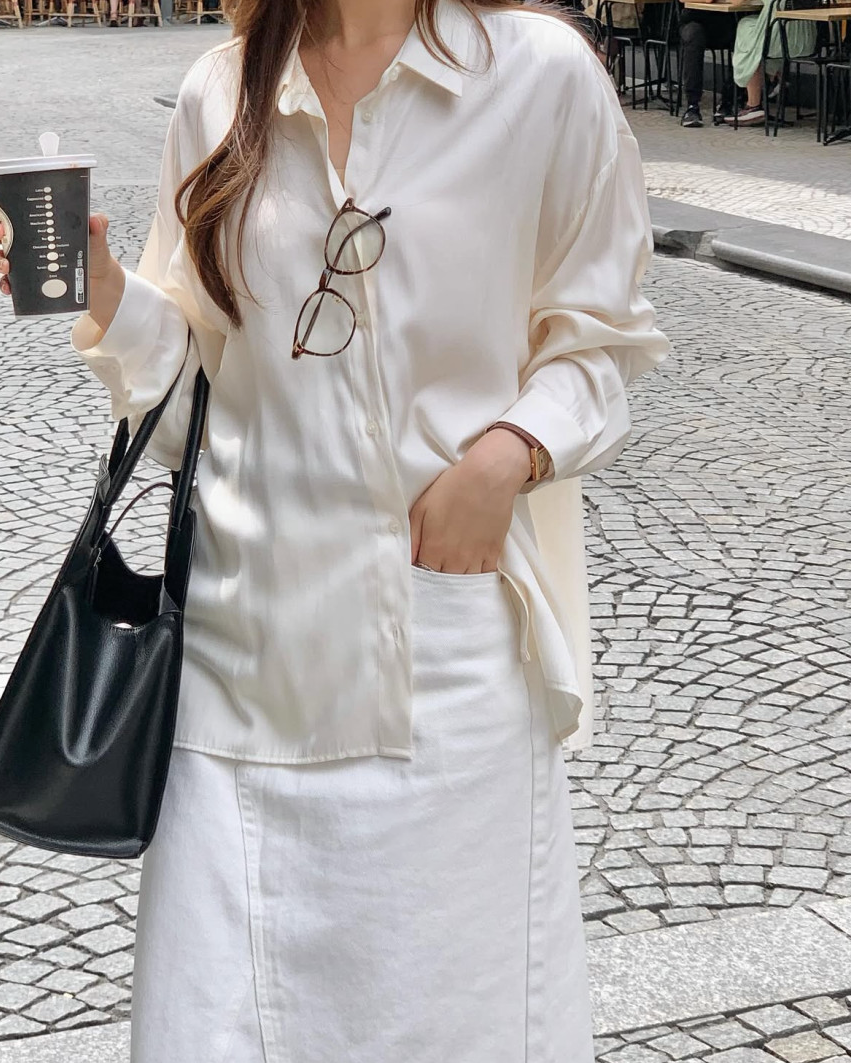Silky pastel blouse