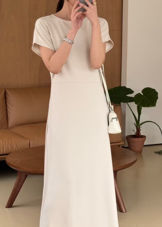 Jelly cap sleeve midi dress