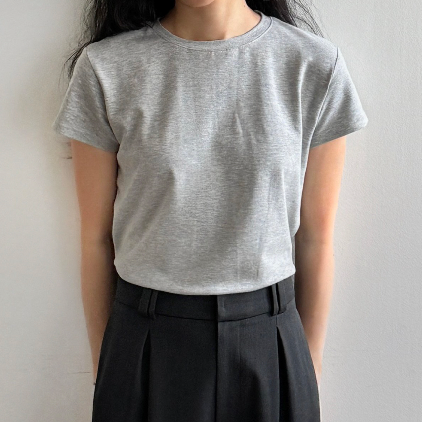 Semi-cropped Jelly modal tee