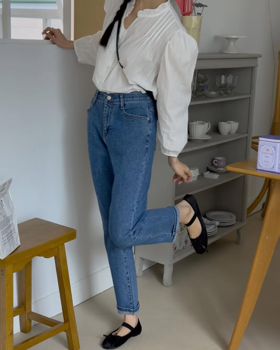 Spring roll-up Jeans