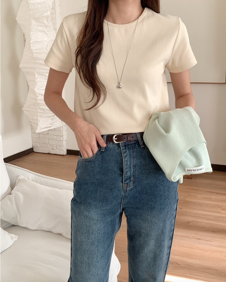 Jelly ribbed t-shirt