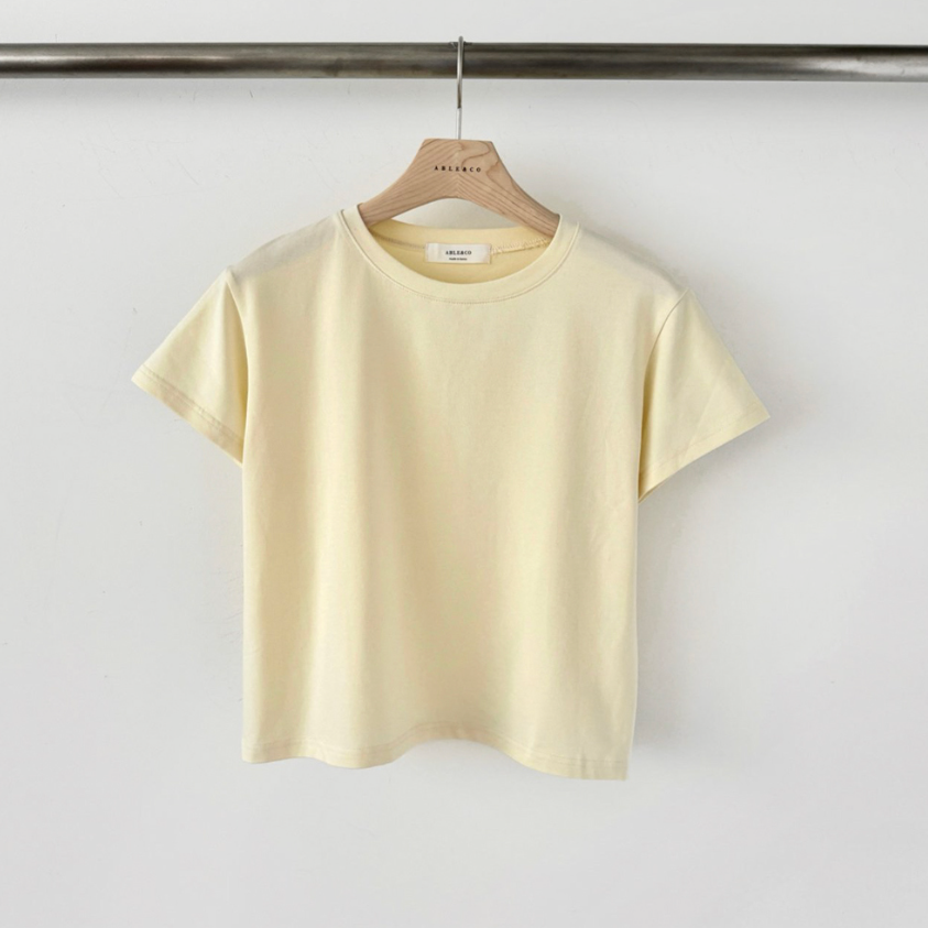 Semi-cropped Jelly modal tee