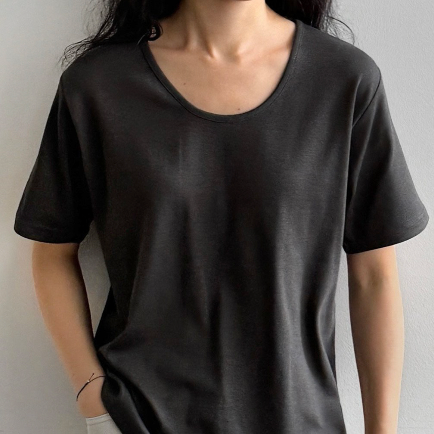 Modal U neck T-shirt