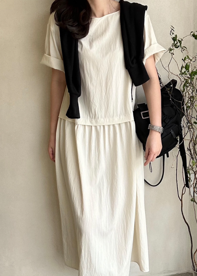 Loose fit midi dress