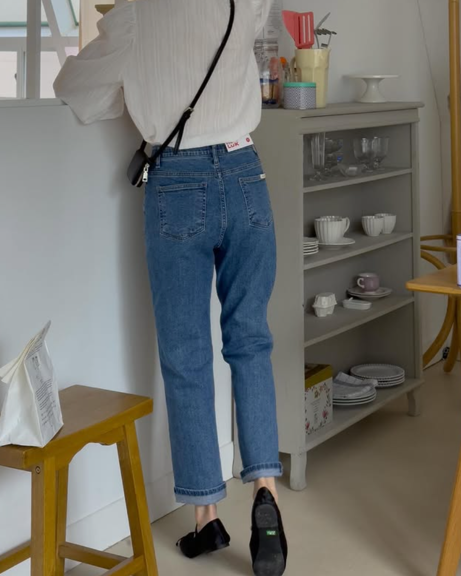 Spring roll-up Jeans