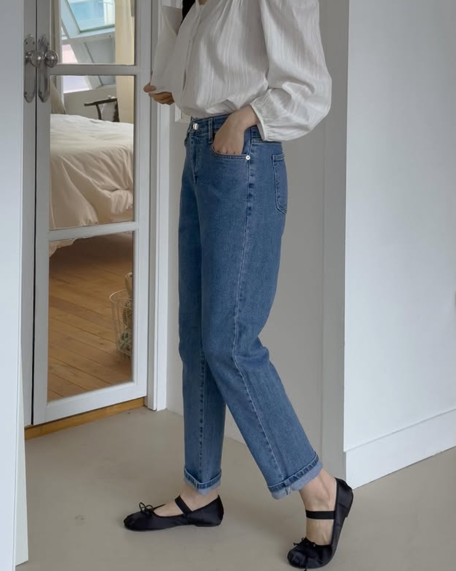 Spring roll-up Jeans