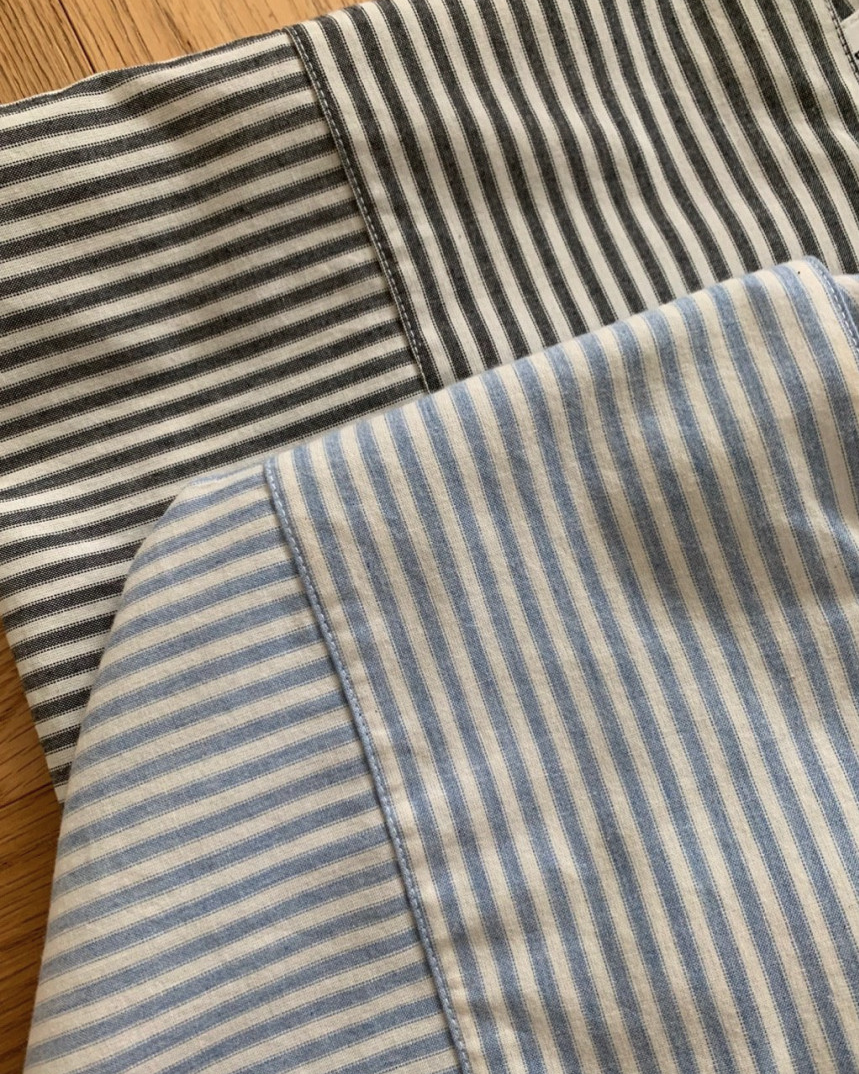 Striped tunic blouse