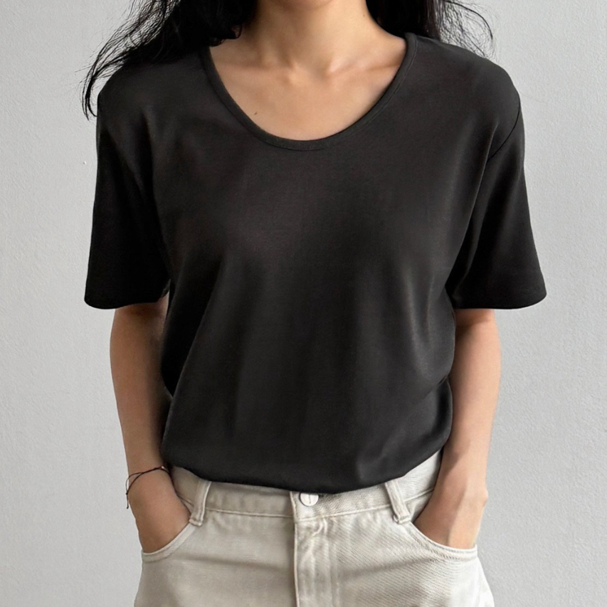 Modal U neck T-shirt