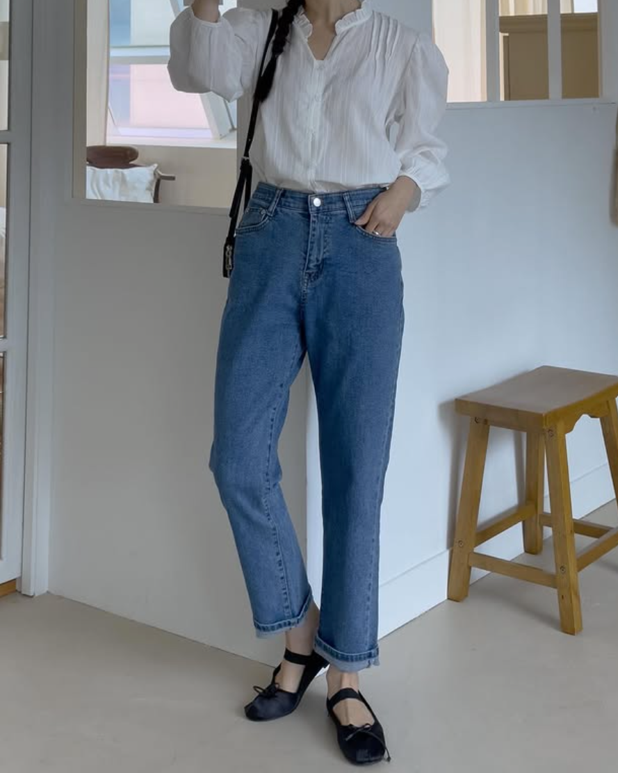 Spring roll-up Jeans