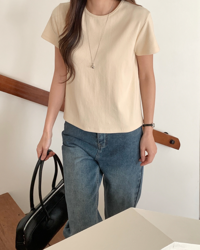 Jelly ribbed t-shirt