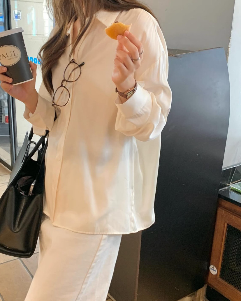 Silky pastel blouse