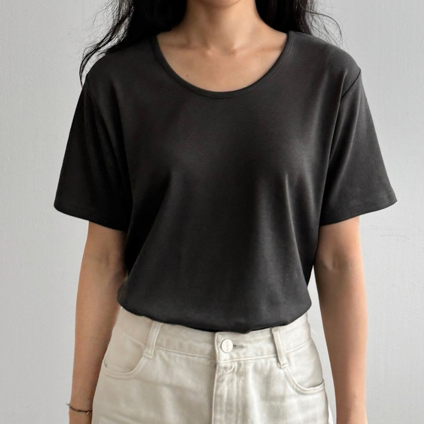 Modal U neck T-shirt