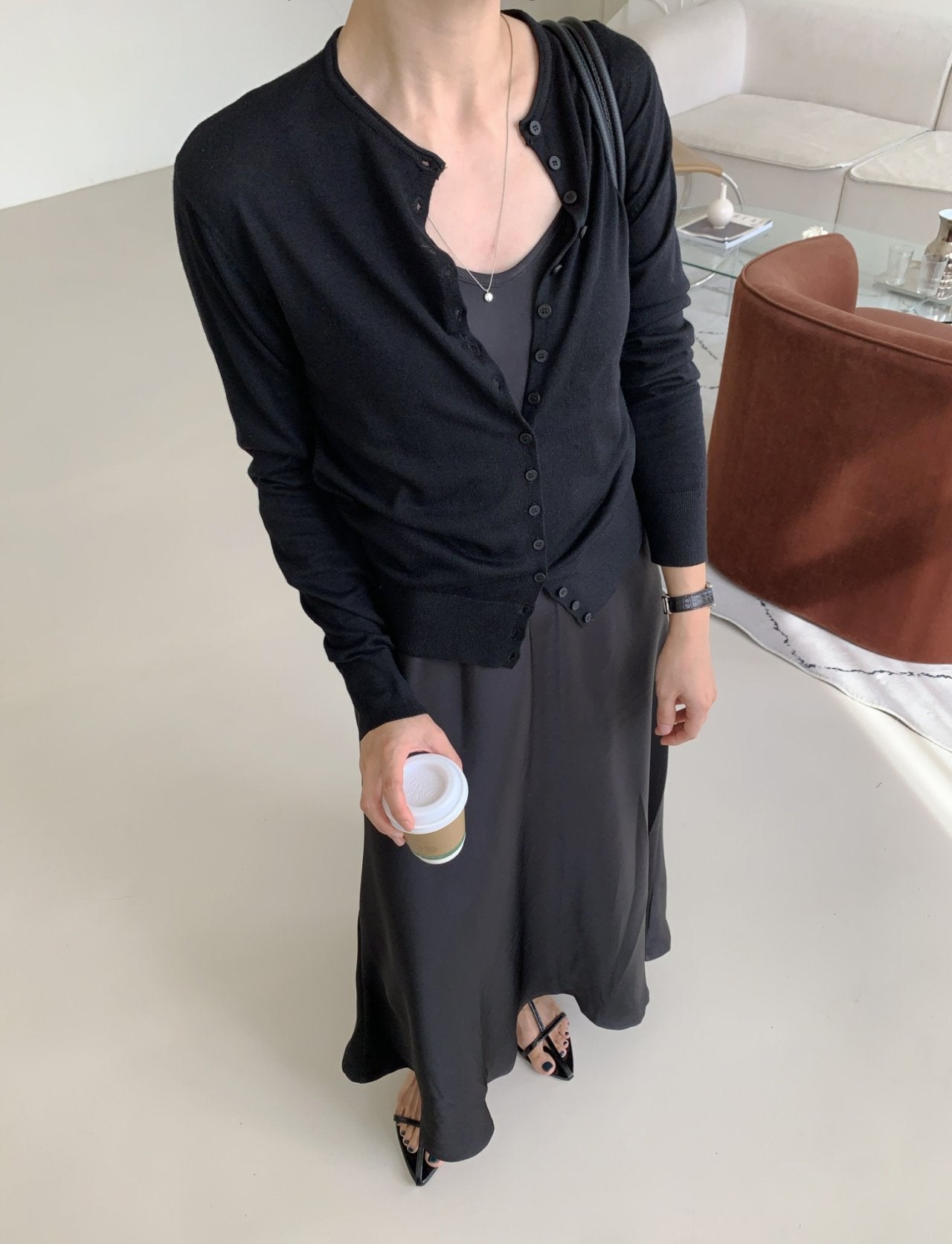 Button cardigan
