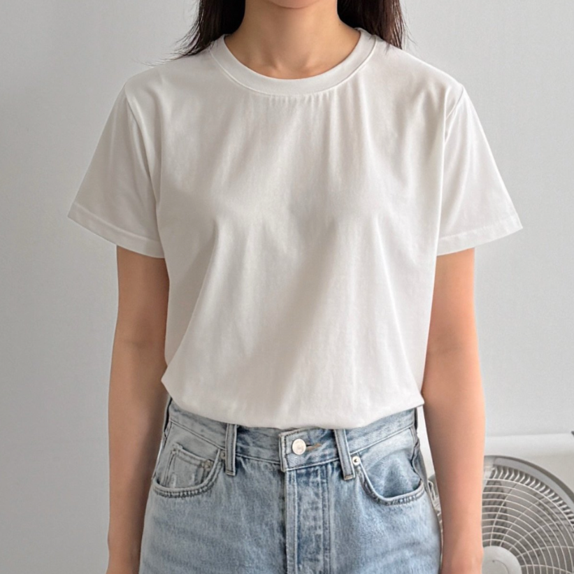 Summer cream modal tee