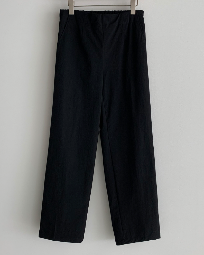 Nylon Straight-Leg Pants