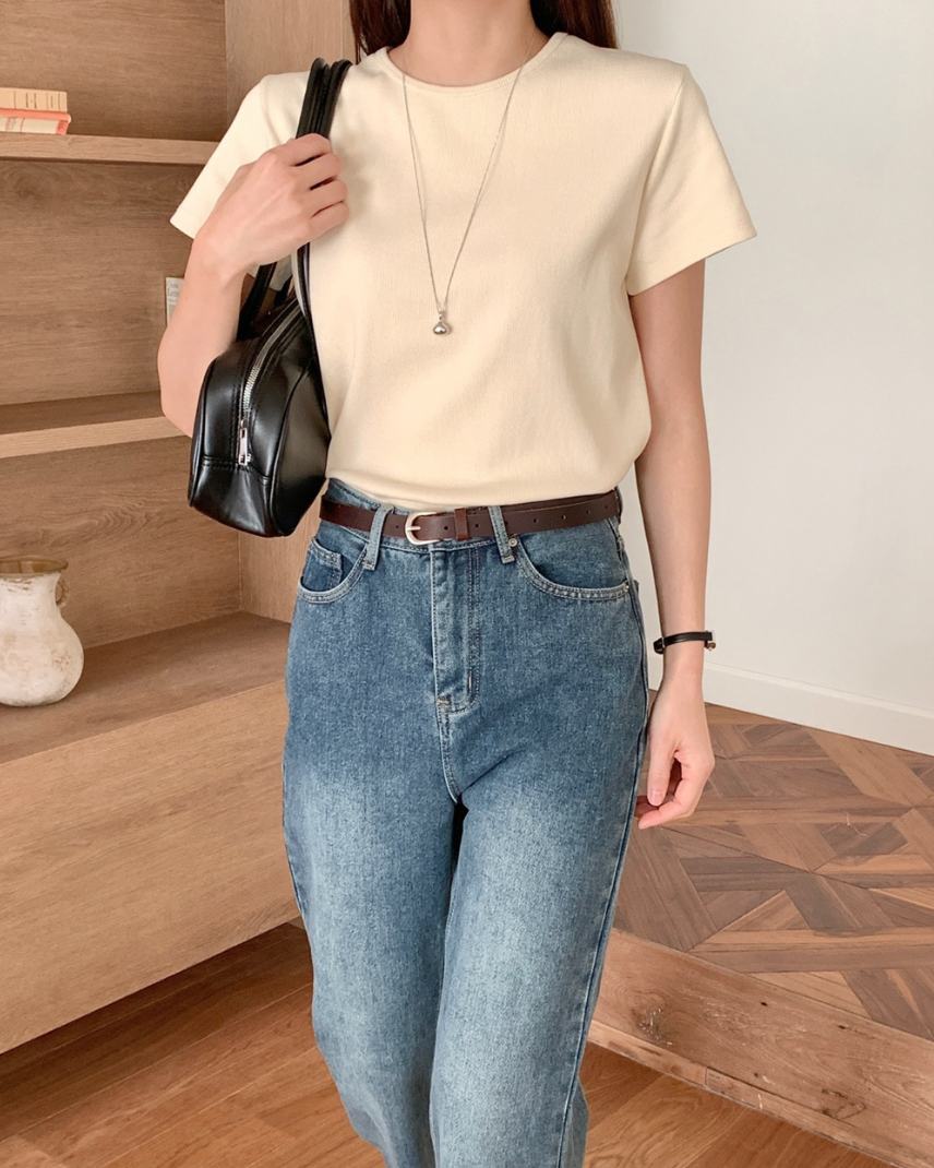 Jelly ribbed t-shirt