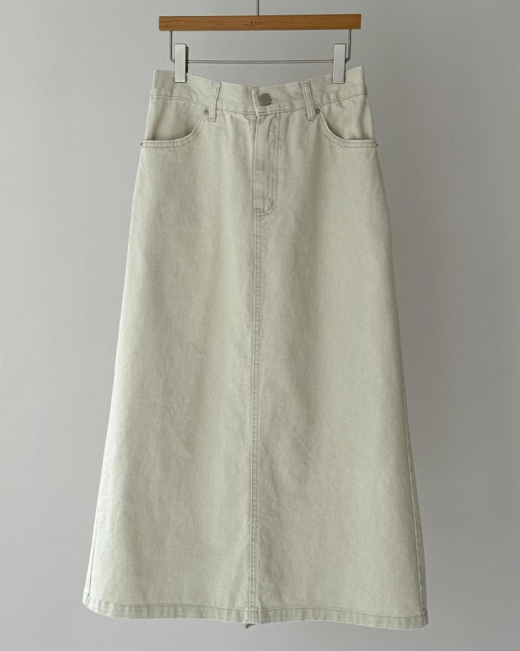 Bari A line cotton skirt