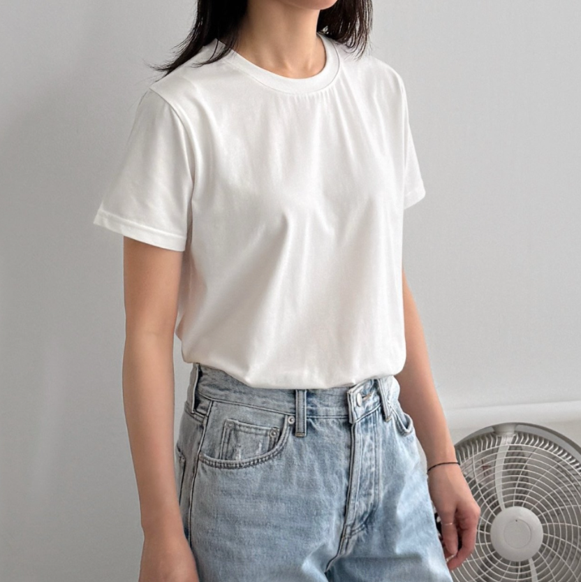 Summer cream modal tee