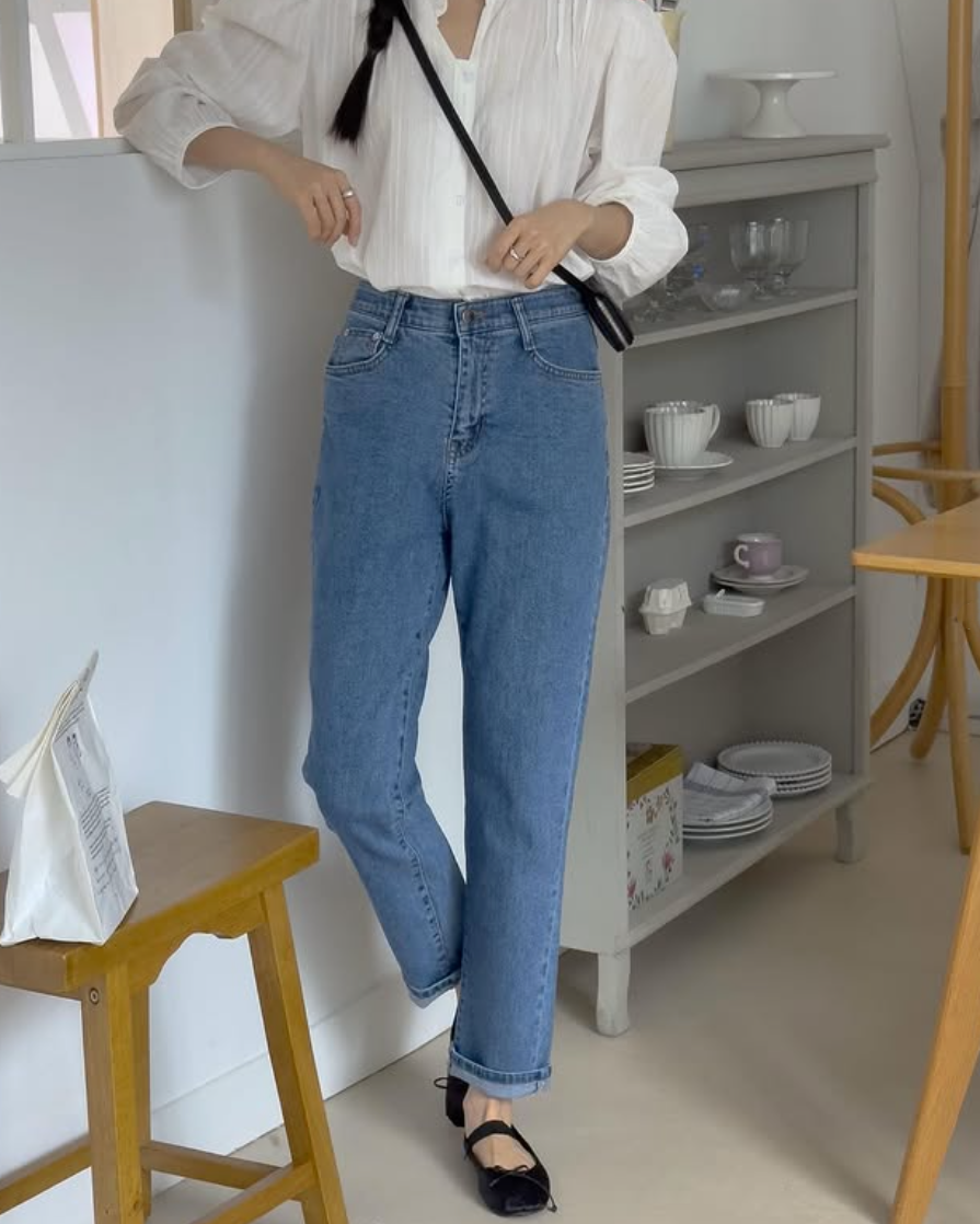 Spring roll-up Jeans