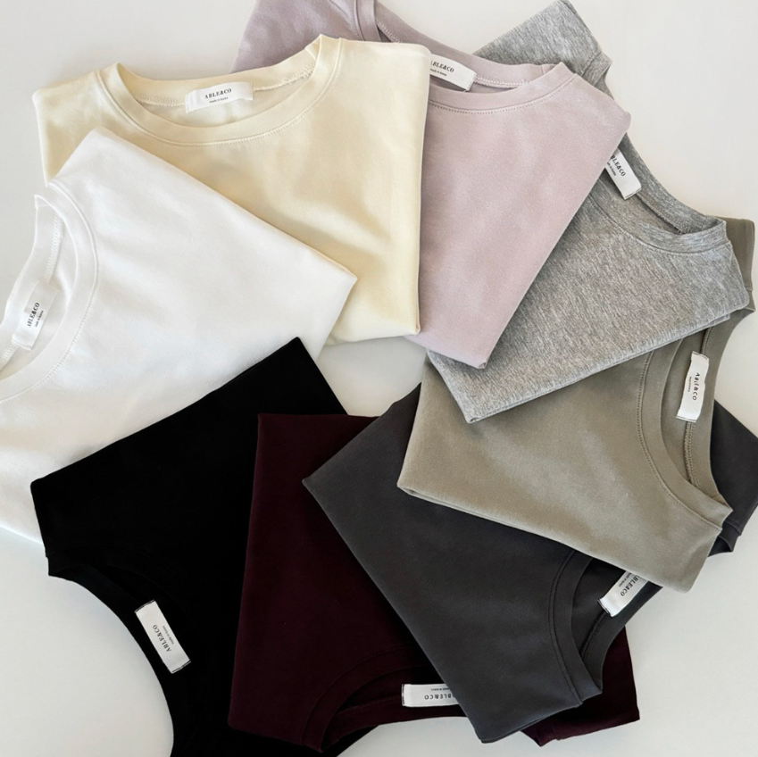 Semi-cropped Jelly modal tee
