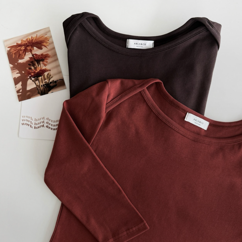 Boatneck slim T-shirt