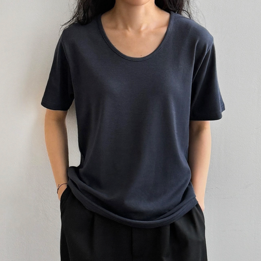 Modal U neck T-shirt