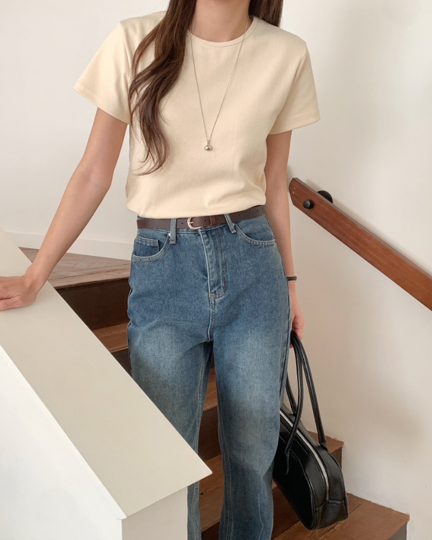 Jelly ribbed t-shirt