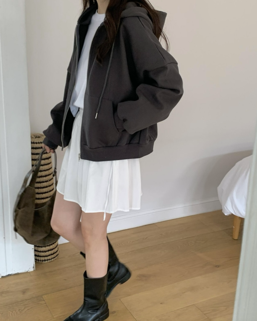 Overfit hoodie jumper