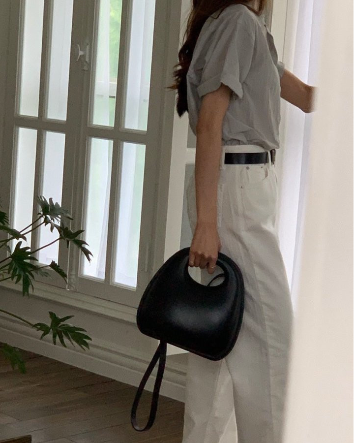 Nylon roll up sleeve shirt