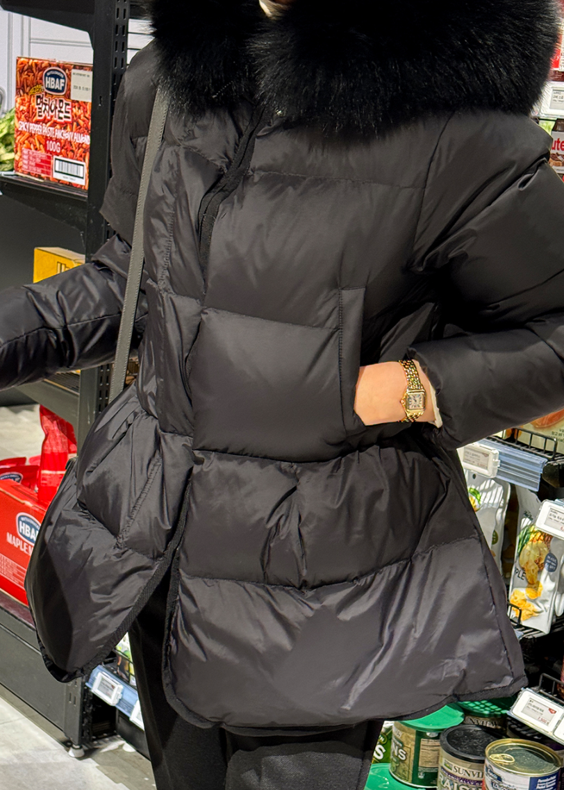 (F/W) Fox fur duck down jacket