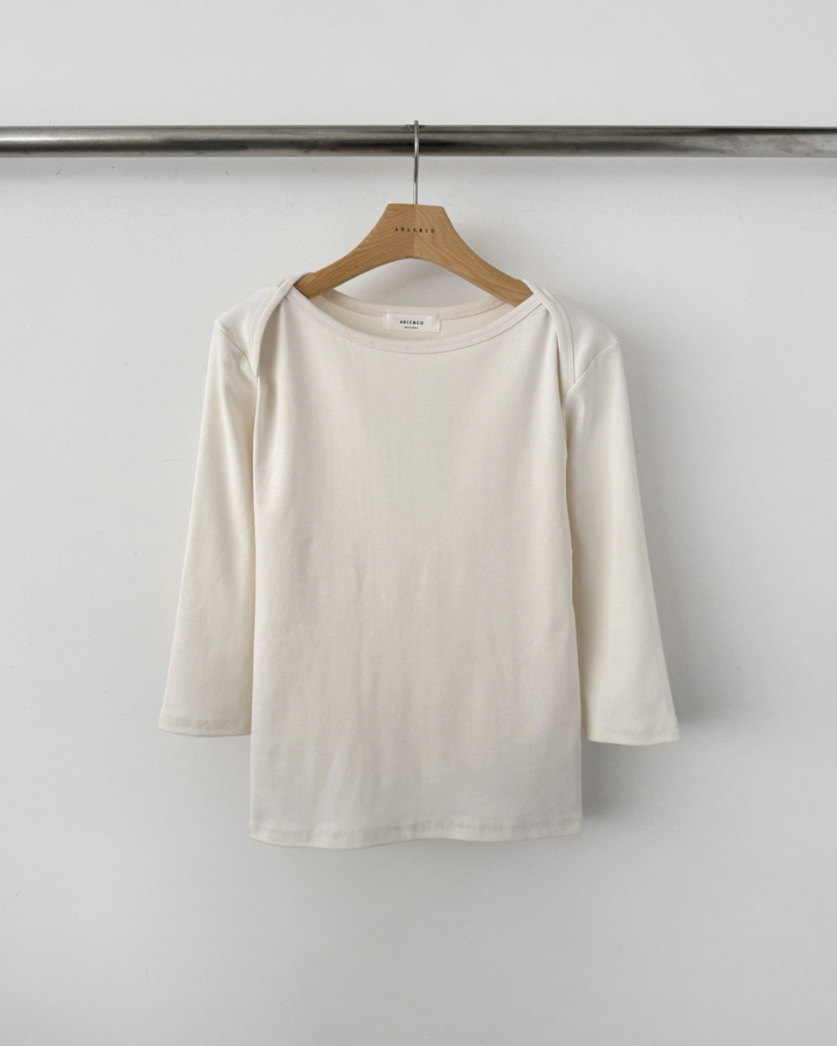 Boatneck slim T-shirt