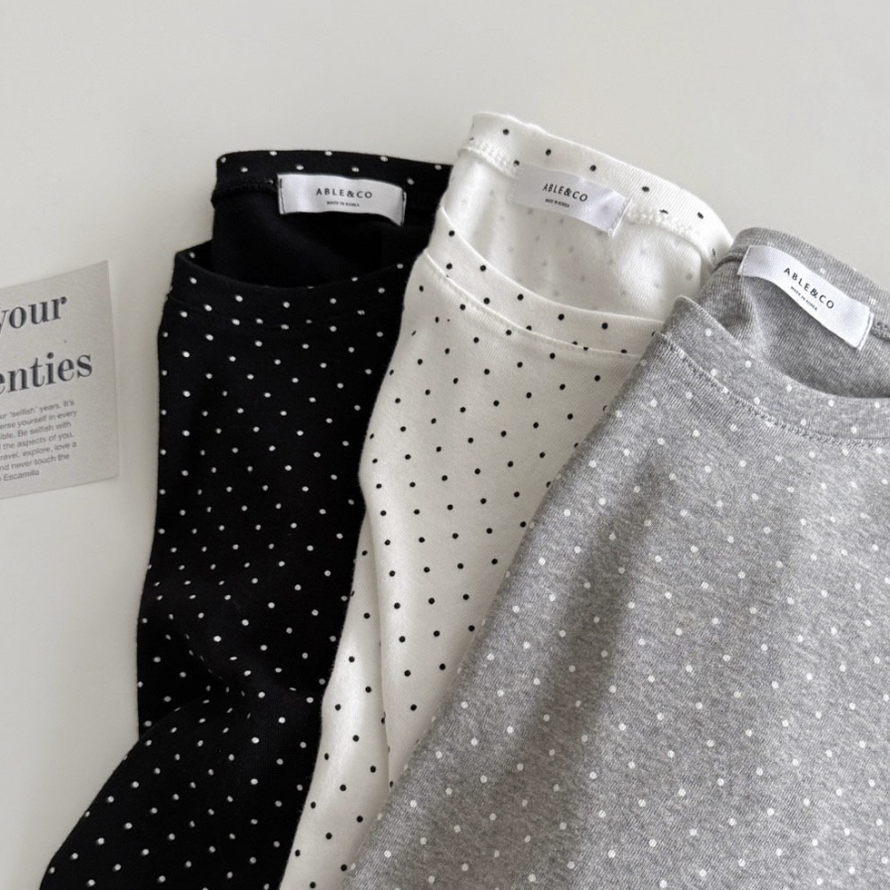 Dot cotton t-shirt