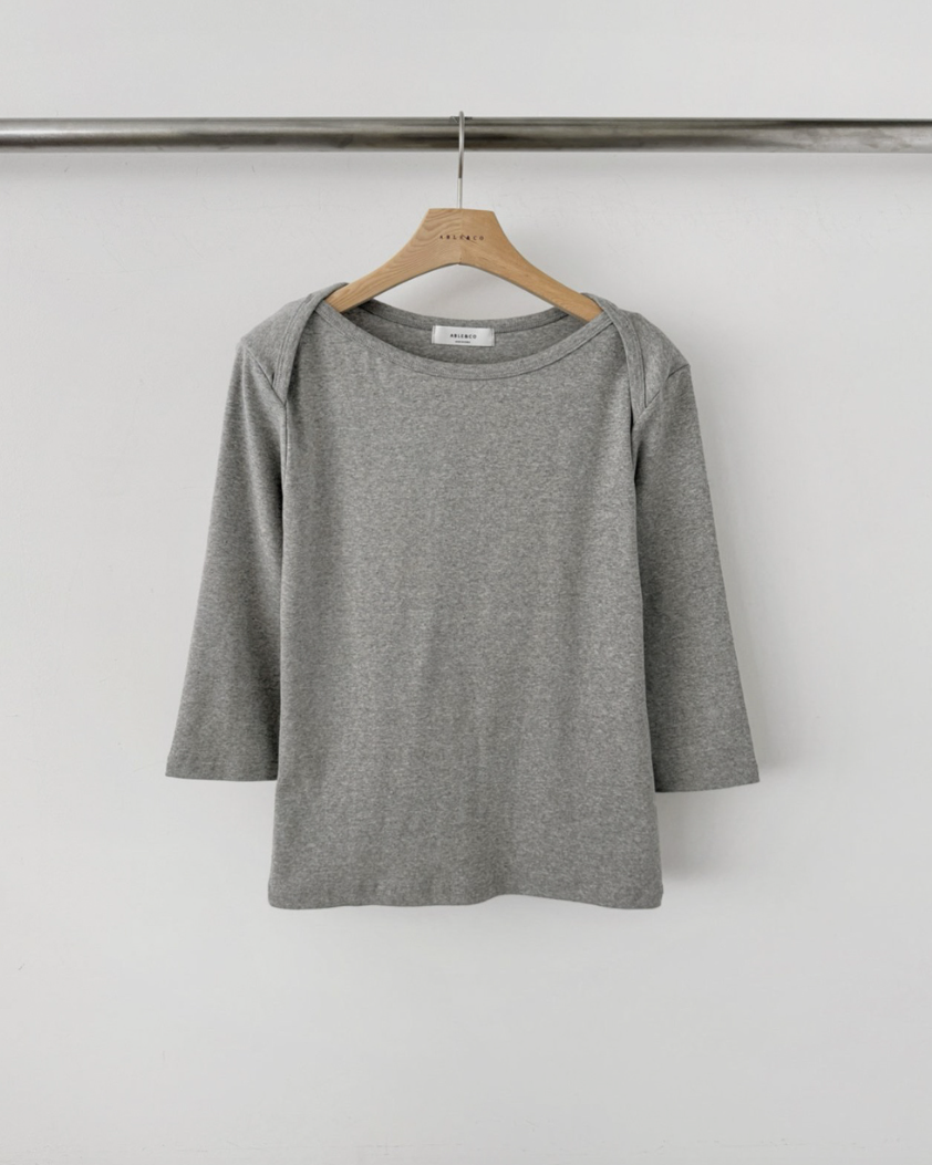 Boatneck slim T-shirt