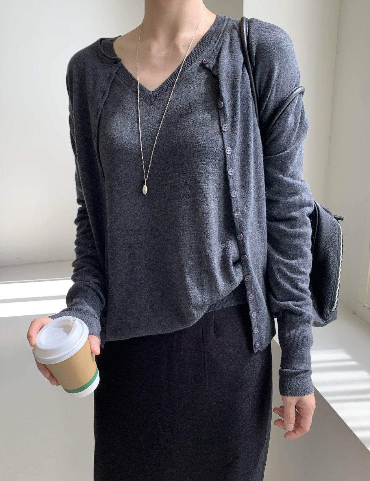 Button cardigan