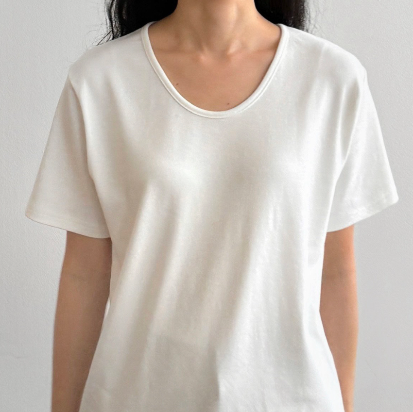 Modal U neck T-shirt