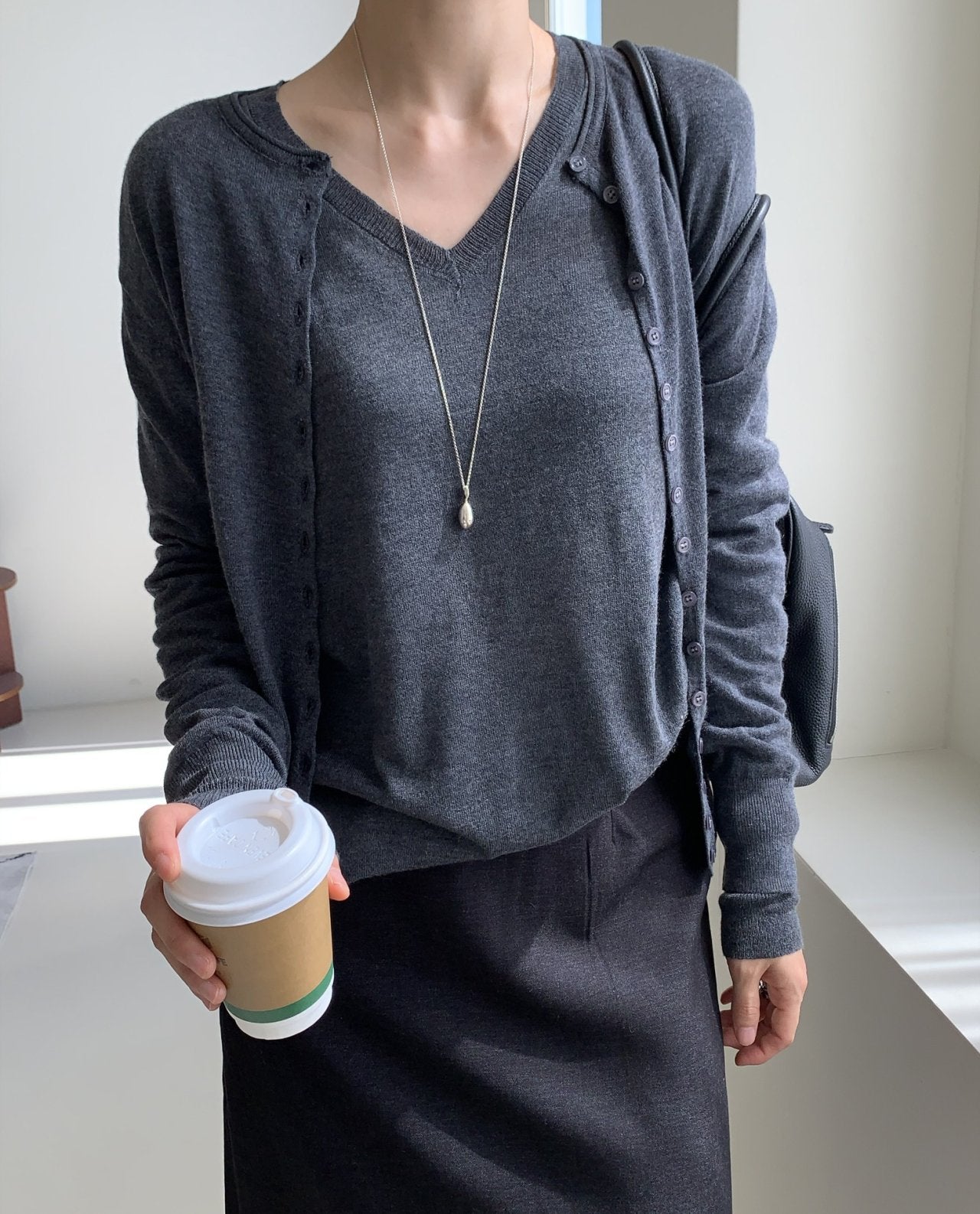 Button cardigan