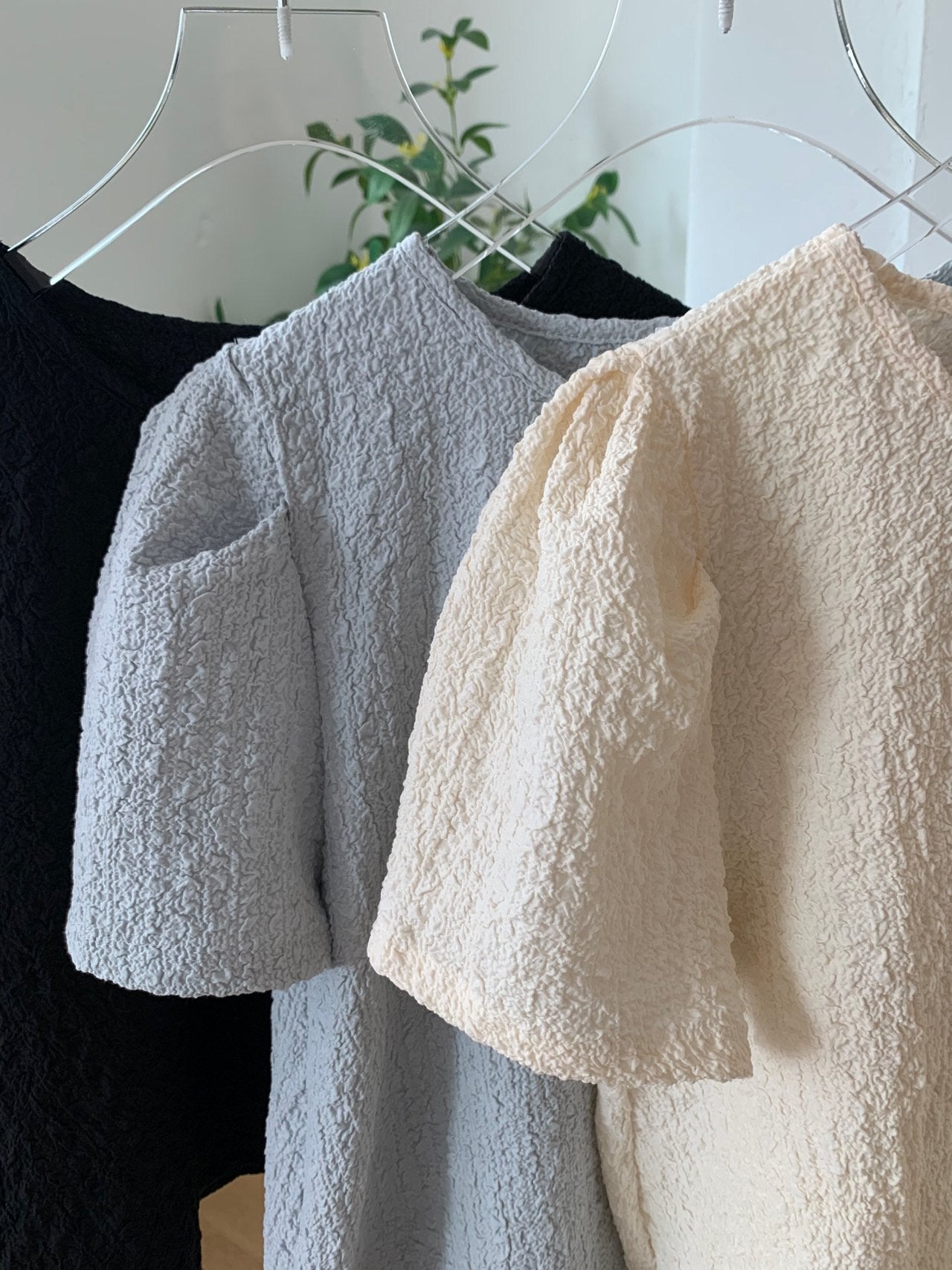 Natural wrinkle blouse