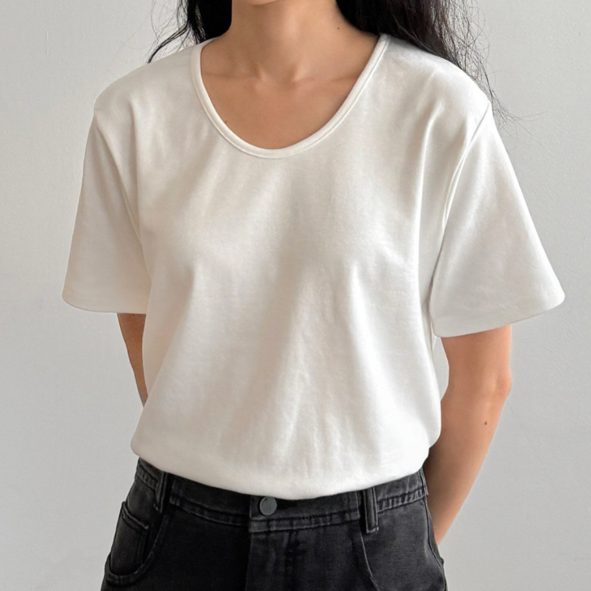 Modal U neck T-shirt