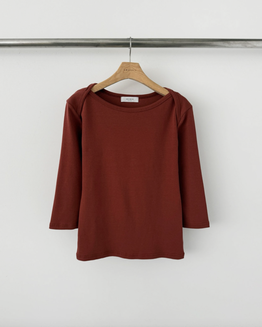 Boatneck slim T-shirt