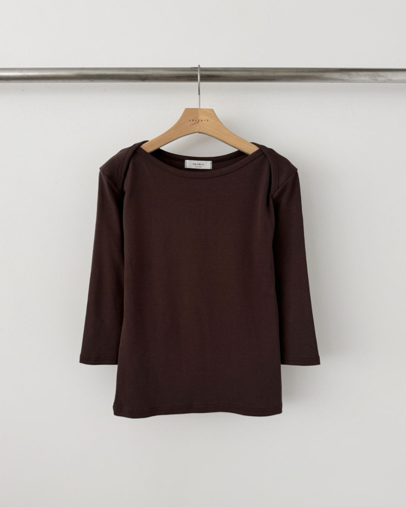 Boatneck slim T-shirt