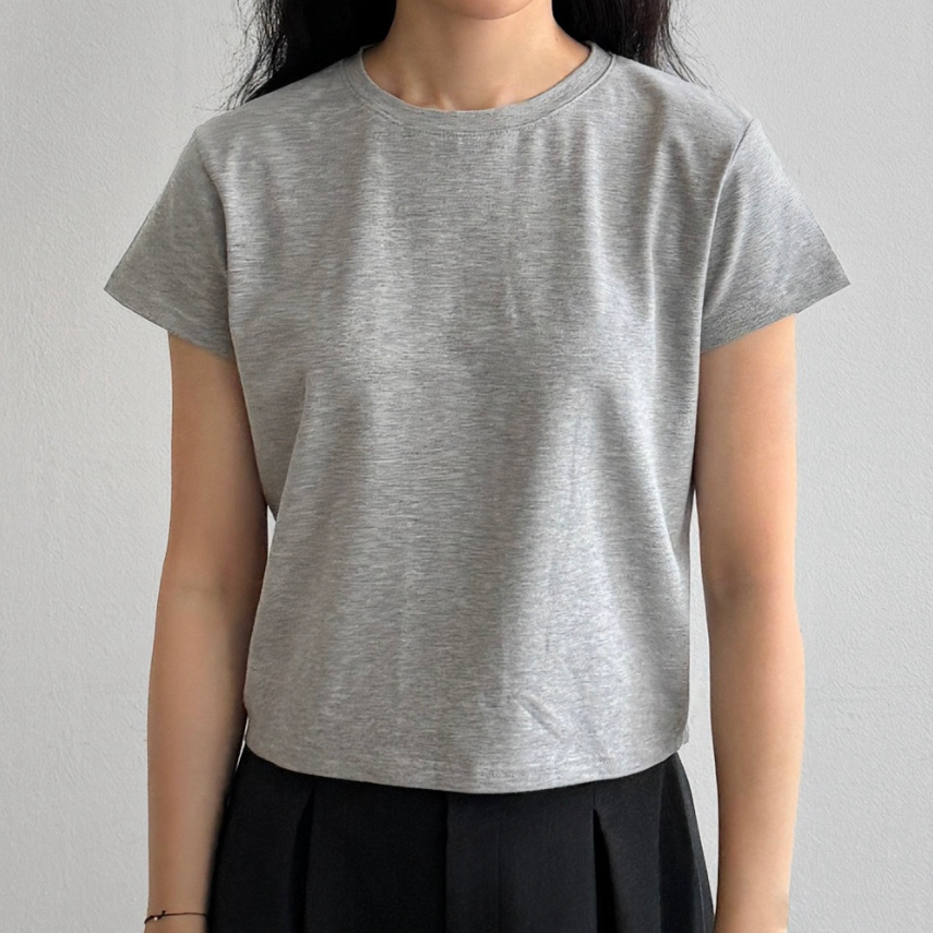 Semi-cropped Jelly modal tee
