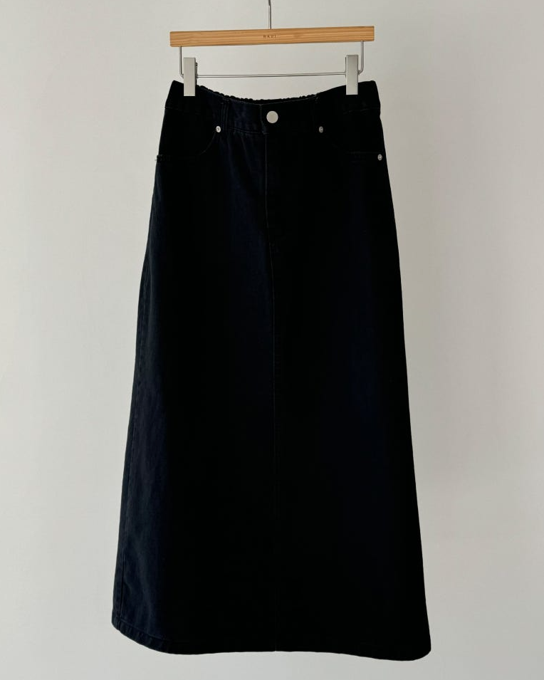 Bari A line cotton skirt