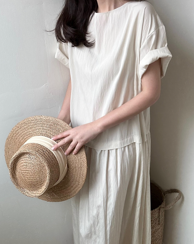 Loose fit midi dress