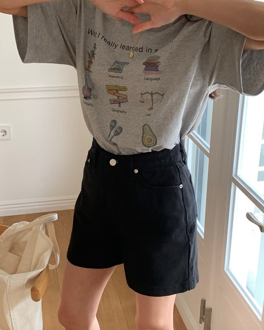 Ocean denim shorts