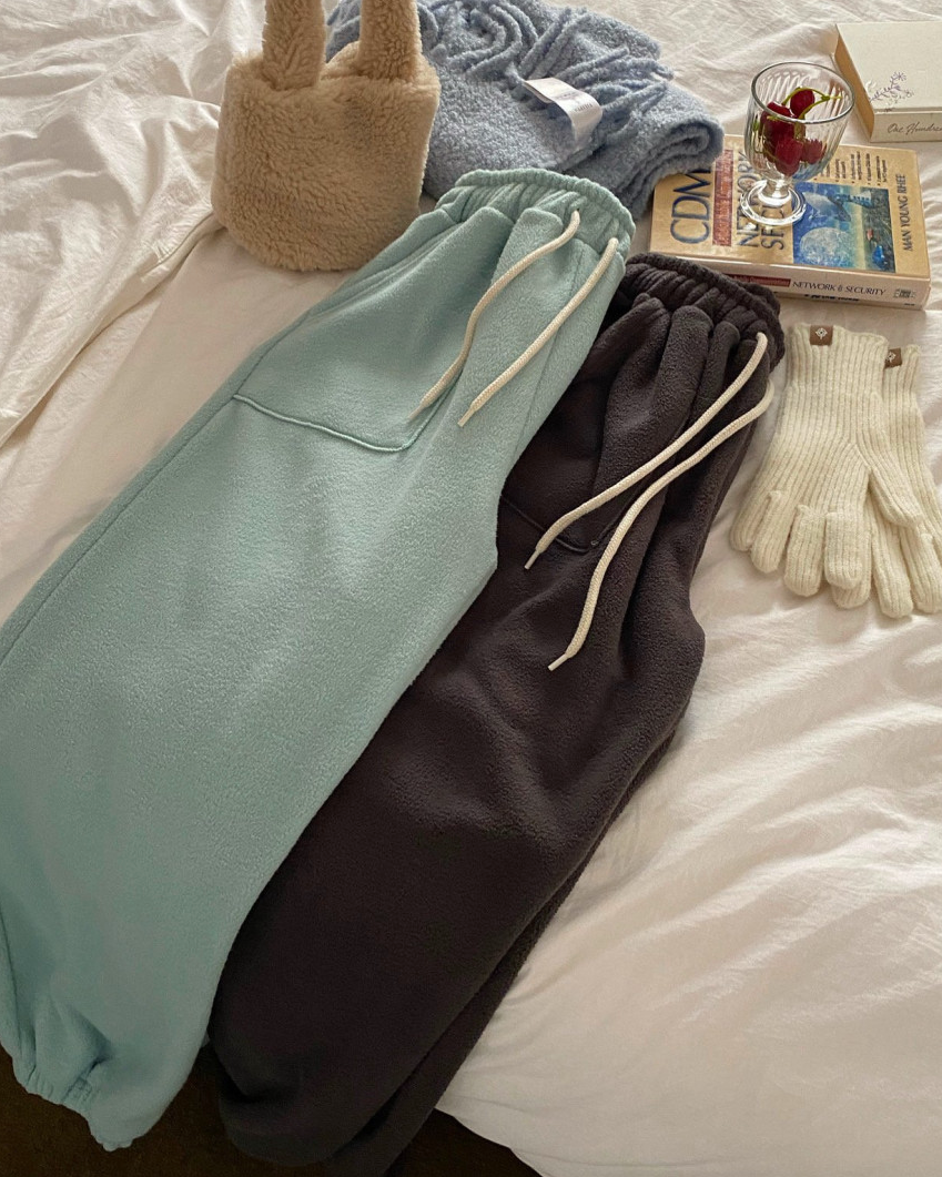 (F/W) Fleece jogger pants