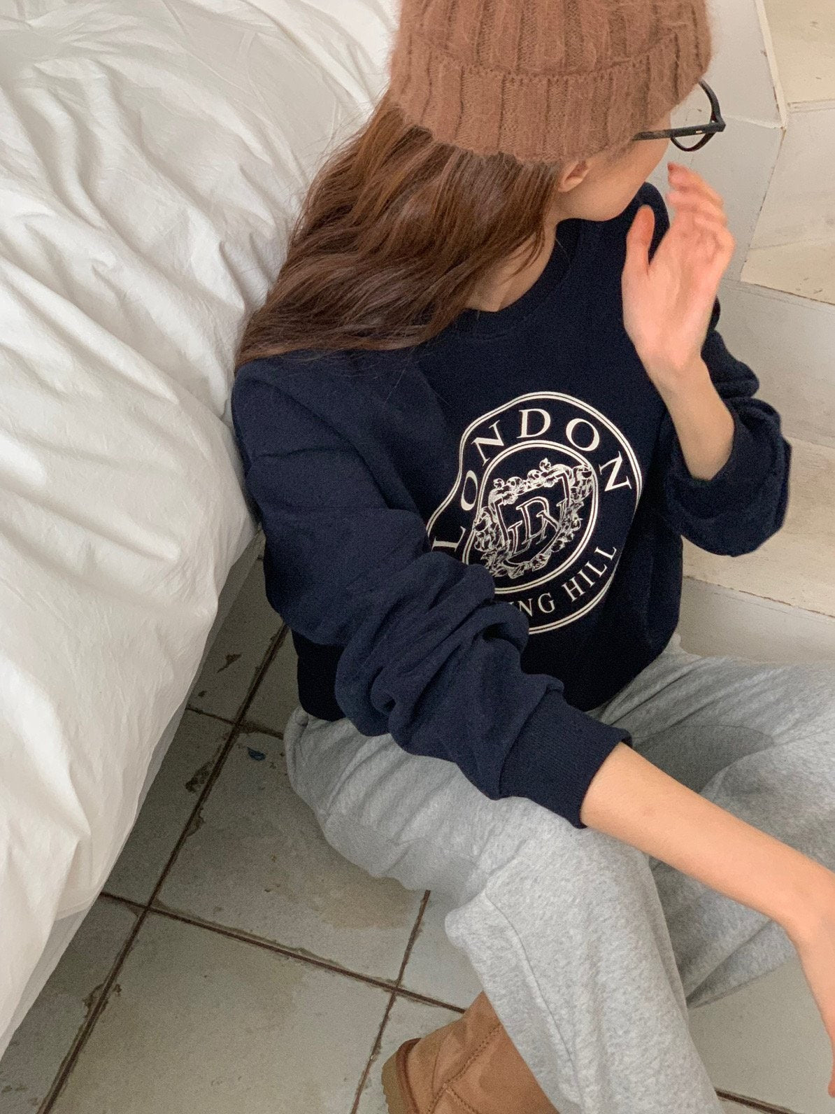 (F/W) Fleece lined sweatshirt