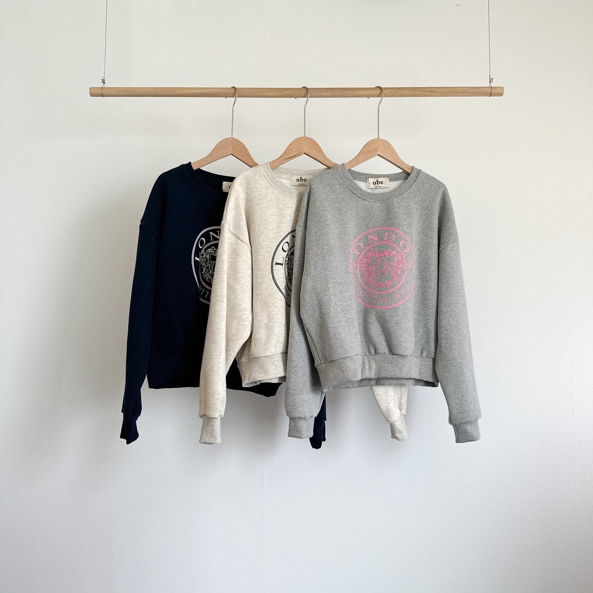 (F/W) Fleece lined sweatshirt