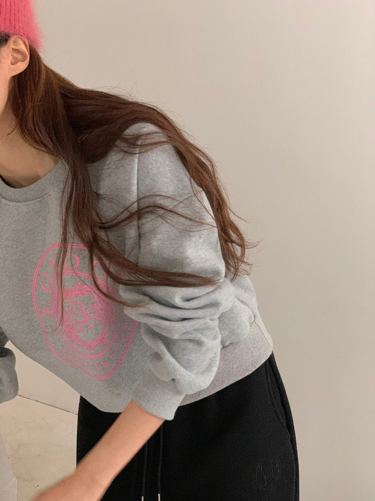 (F/W) Fleece lined sweatshirt