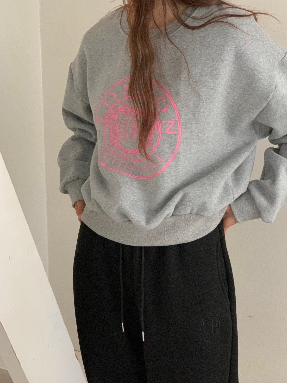 (F/W) Fleece lined sweatshirt