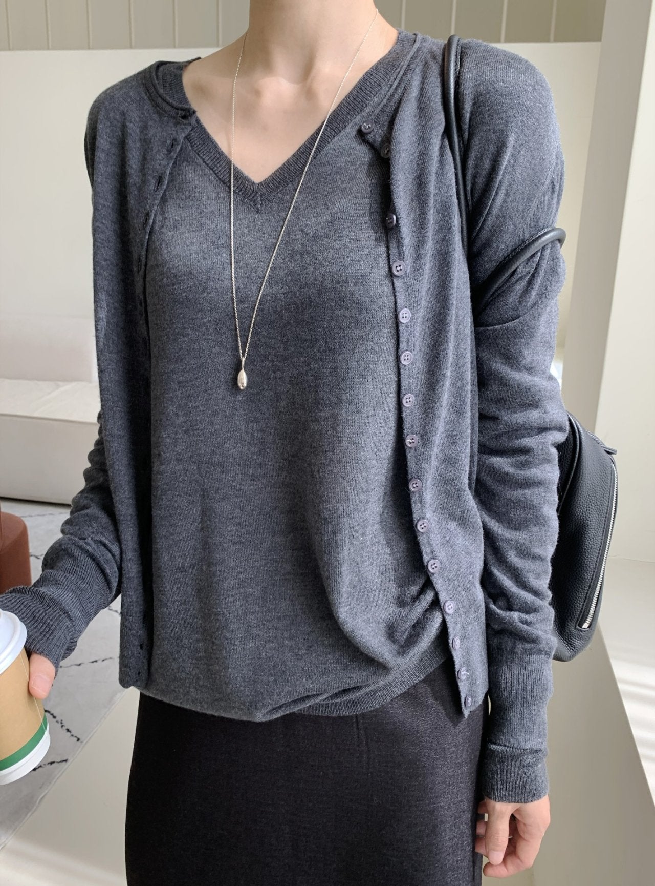 Button cardigan